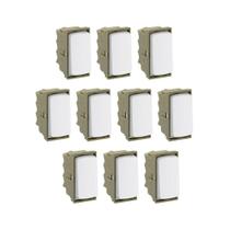 Kit 10 Mod Interruptor Intermediário Branc ZeffiaPial 680152