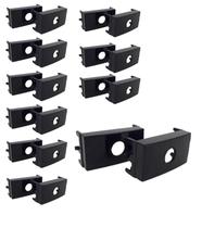 Kit 10 modulo saida de fio 2 unidades ebony clean margirius