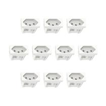 Kit 10 Modulo Tomada 10A S70202104 Branco Orion Schneider