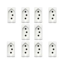 Kit 10 Módulo Tomada 2P+T 10A 250V Thesi Bticino Bran M4165S Kit 10 Módulo Tomada 2P+T 10A 250V Thesi Bticino Bran M4165S