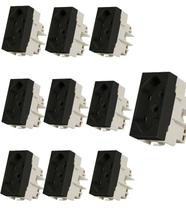 Kit 10 modulo tomada 2p t 20a ebony clean margirius Kit 10 modulo tomada 2p t 20a ebony clean margirius