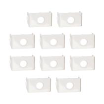 Kit 10 Módulos de Saída para Fio S404200 Branco Brilhante Lunare Up Schneider