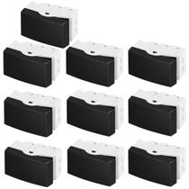 KIT 10 Modulos Interruptor Paralelo Three Way Preto Blux