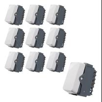 Kit 10 modulos interruptor simples b3 margirius Kit 10 modulos interruptor simples b3 margirius