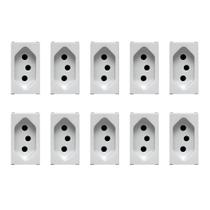 Kit 10 Modulos Tomada 10a 3 Pinos Soprano Siemens Ilus