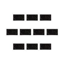 Kit 10 Modulos Tomada 10A Preto Liz Tramontina 57215/030