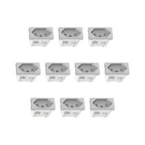 Kit 10 Modulos Tomada 10A S70202174 Alumínio Orion Schneider