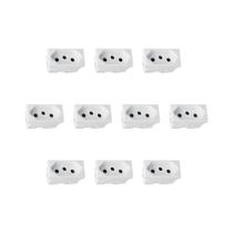 Kit 10 Modulos Tomada 20A Branco Parafuso 615060 Plus Pial