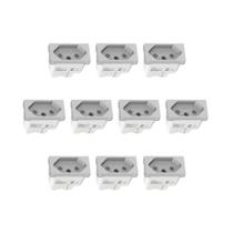 Kit 10 Modulos Tomada 20A S70203174 Alumínio Orion Schneider