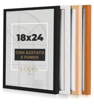 Kit 10 Moldur 18x24cm Com Acetato Quadros Fotografia Poster Foto - Preto Kit 10 Moldur 18x24cm Com Acetato Quadros Fotografia Poster Foto - Preto