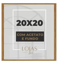 KIt 10 Moldura Quadro 20x20cm Com Acetato Poste Certificado fotos Imagem - Marrom KIt 10 Moldura Quadro 20x20cm Com Acetato Poste Certificado fotos Imagem - Marrom