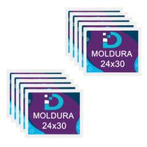 Kit 10 Molduras Brancas 24x30 Com Fundo Em Eucatex Para Decoração e Arte Artesanal Kit 10 Molduras Brancas 24x30 Com Fundo Em Eucatex Para Decoração e Arte Artesanal