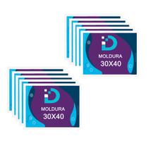 Kit 10 Molduras Brancas 30x40 Com Fundo Em Eucatex Para Decoração e Arte Artesanal Kit 10 Molduras Brancas 30x40 Com Fundo Em Eucatex Para Decoração e Arte Artesanal