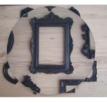 Kit 10 Molduras Dourado Quadros Resina Parede Decoração D223