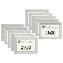 Kit 10 Molduras Porta Diploma Certificado A4 21x30 Branco