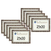 Kit 10 Molduras Porta Diploma Certificado A4 21x30 Marrom