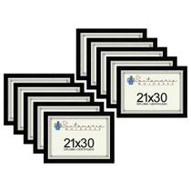 Kit 10 Molduras Porta Diploma Certificado A4 21x30 Preto