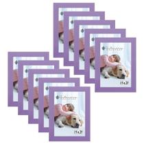 Kit 10 Molduras Porta Retrato 15X21 Lilás