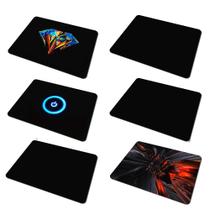 Kit 10 Mouse Pad Fundo Preto Sortido Atacado Revenda Exbom