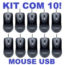 Kit 10 mouse usb preto maxprint 3 botões rolamento 1200 dpi Kit 10 mouse usb preto maxprint 3 botões rolamento 1200 dpi