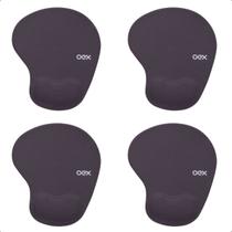 Kit 10 Mousepads Confort Mp200 Apoio Para Pulso Em Gel Cinza