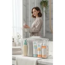 Kit 10 Necessaires Transparentes P: Organize TUDO! Kit 10 Necessaires Transparentes P: Organize TUDO!