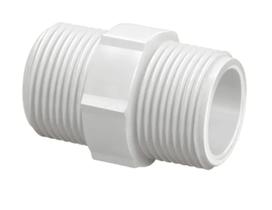 kit 10 Niple Nipel PVC 3/4" (25mm) Plastico Branco Conexão Roscavel