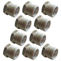 Kit 10 Niples Alumínio Para Conexão 12mm O'ring Rosca 1 1/16
