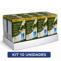 Kit 10 Nutricional Nutro Premium Soy Pré Fibra Pó 800g Baunilha Fibras