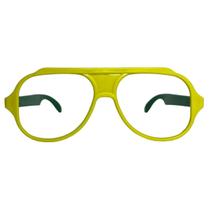 Kit 10 Óculos Aviador Frente Amarela Haste Verde Copa 2022