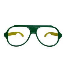 Kit 10 Óculos Aviador Frente Verde Hasteamarela Copa 2022 Kit 10 Óculos Aviador Frente Verde Hasteamarela Copa 2022