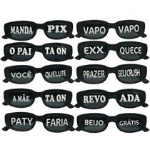 Kit 10 Oculos Festa Com Frases Divertida Balada Retro Kit 10 Oculos Festa Com Frases Divertida Balada Retro