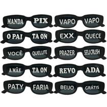 Kit 10 Oculos Festa Com Frases Divertida Balada Retro Kit 10 Oculos Festa Com Frases Divertida Balada Retro