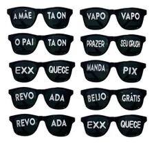 Kit 10 Oculos Frases Divertidas Sortidas Festa Balada Kit 10 Oculos Frases Divertidas Sortidas Festa Balada