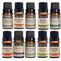 Kit 10 Óleos Essenciais Puros 10 Ml Via Aroma Mais Vendidos Kit 10 Óleos Essenciais Puros 10 Ml Via Aroma Mais Vendidos