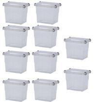 Kit 10 Organizador de Armário Pratic Box 2L C/Tampa