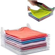 Kit 10 Organizador De Camisetas Camisas Guarda Roupas Divisorias Tipo Arquivo Separador