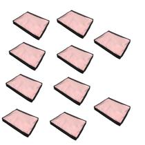 Kit 10 Organizador Maleiro De Guarda Roupas Prime Preto Slim