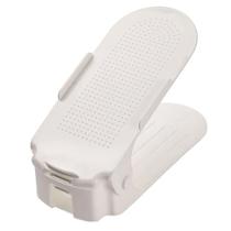 Kit 10 Organizador Sapato Branco Brilho Regulagem Altura