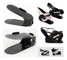 Kit 10 Organizador Sapato Tênis Sapateira Regulagem Altura C Kit 10 Organizador Sapato Tênis Sapateira Regulagem Altura C