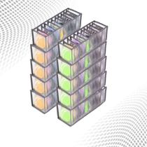 Kit 10 Organizadores Colméia Roupa Armário Gaveta 11 Nichos