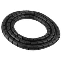 Kit 10 Organizadores De Cabos E Fios Preto Startools 1M X 10mm (cada) Revenda Lojista