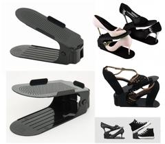 Kit 10 Organizadores de sapato, saltos e tênis com regulagem de altura - Diversas Cores