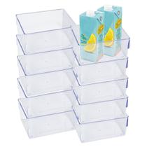 Kit 10 Organizadores Geladeira Modular Acrílico Transparente