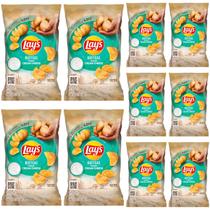 KIT 10 Pacotes Batata Frita Lays Rústica Cream Cheese 68g