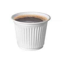 Kit 10 pacotes com 100 copos Descartáveis Café 50Ml Branco - Copinho