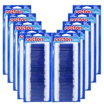 Kit 10 Pacotes De Hastes Flexíveis Cotton Line 1200 Unidades Cotonete Com Pontas Algodão Natural Antigerme Kit 10 Pacotes De Hastes Flexíveis Cotton Line 1200 Unidades Cotonete Com Pontas Algodão Natural Antigerme