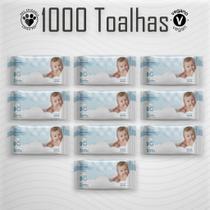 Kit 10 Pacotes de Toalhas Umedecidas GIO BABY 100 Folhas 19x13 cm - Vegano - 98% Água