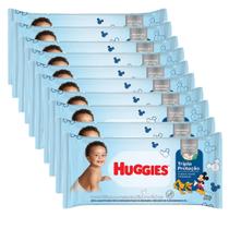 Kit 10 Pacotes Lenço Umedecido Huggies Tripla Proteção - 88 Unidades