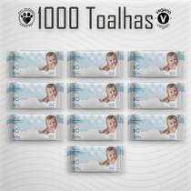 Kit 10 Pacotes Toalhas Umedecidas GIO BABY 100 Folhas 19x13 Cm - 98% Água